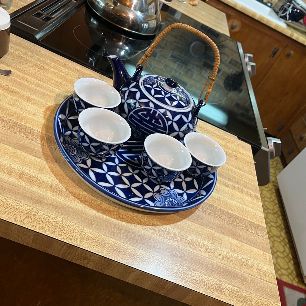 Vintage World Market Tea Set